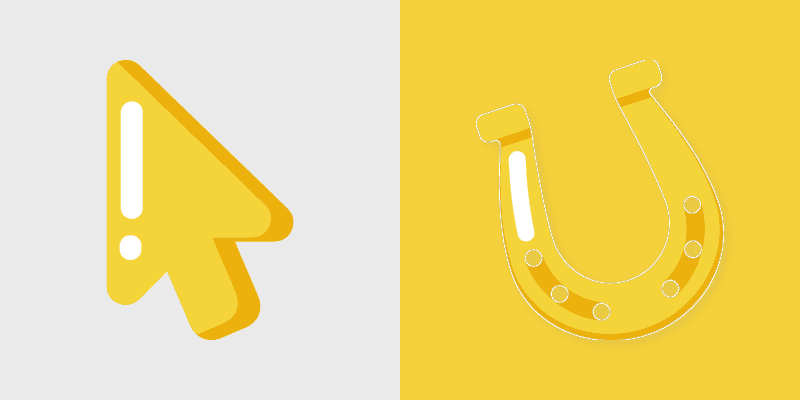 Cute Cursor Horseshoe Pack