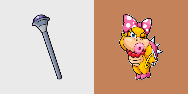 Cute Cursor Wendy Koopa Magic Wand