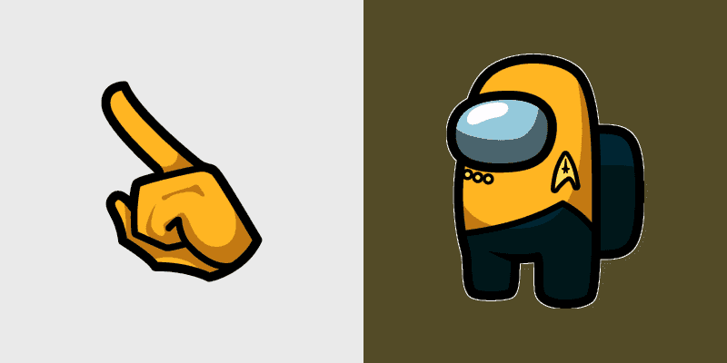 Star Trek Yellow Uniform Character Cursor Pack