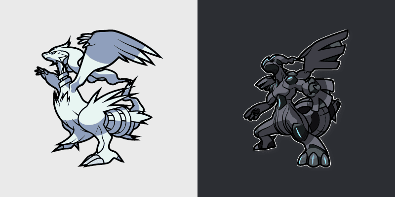 Custom Cursor Pack - Pokemon Reshiram and Zekrom