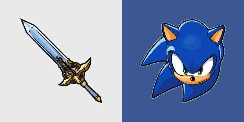 Sonic & Caliburn Custom Cursor Pack