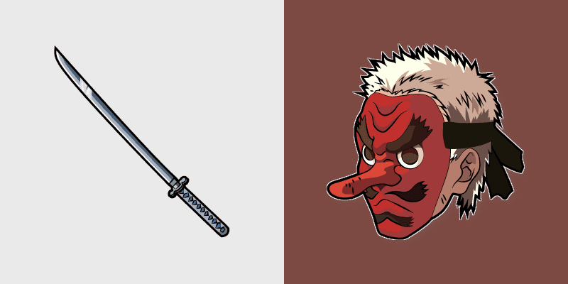 Demon Slayer Urokodaki Cute Cursor Pack