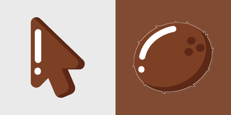 Custom Cursor Pack - Coconut-Inspired Theme
