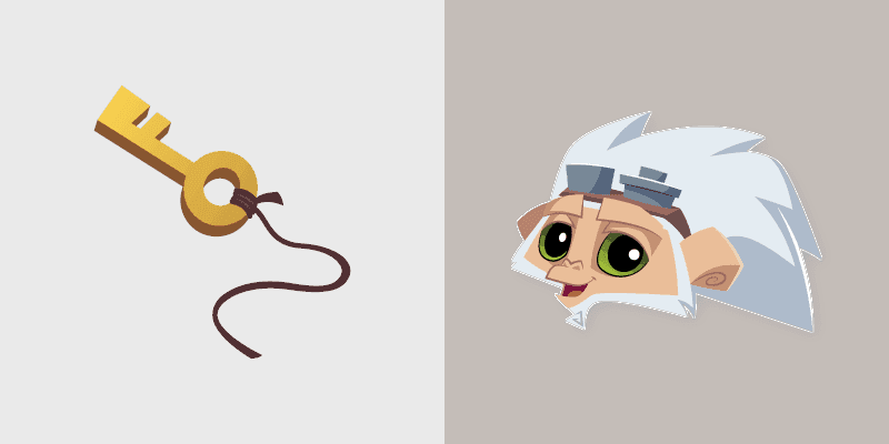 Cute Cursor Pack - Animal Jam Graham & Key