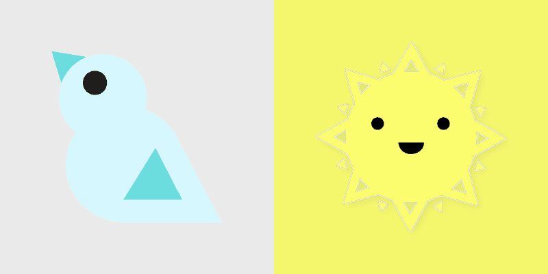 Cute Cursor Pack - Sun and Bird