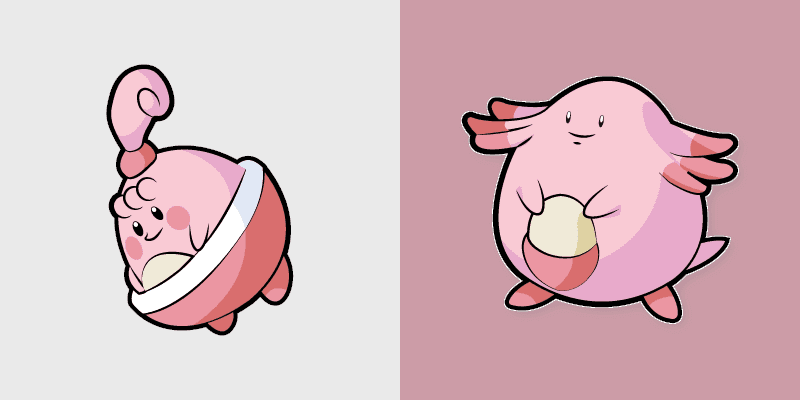 Cute Cursor Pack - Pokemon Happiny & Chansey