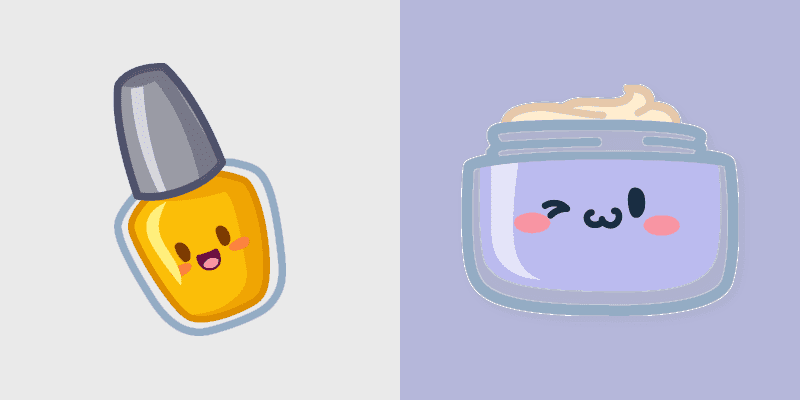 Cute Cursor Pack with Nail Polish and Moisturizing Cream