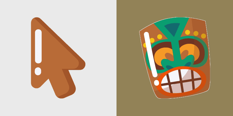 Custom Cursor Pack - Tiki-inspired Mouse Cursors