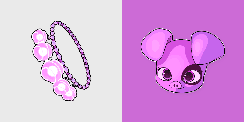 Cute Cursor Pack - Miraculous Ladybug Daizzi & Pig