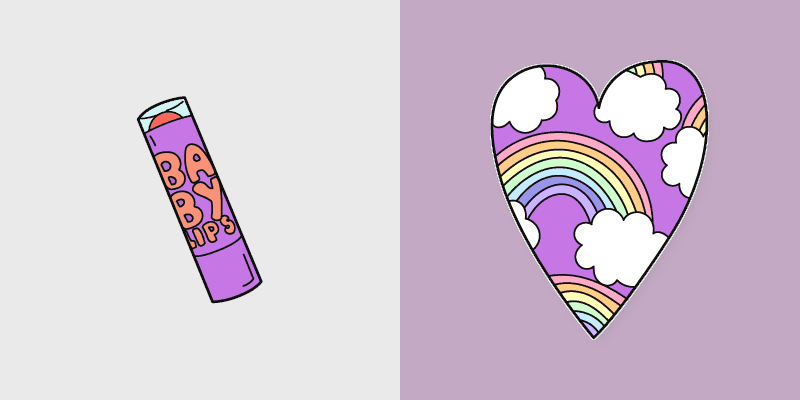 Cute Cursor Pack - Baby Lips & Heart Theme