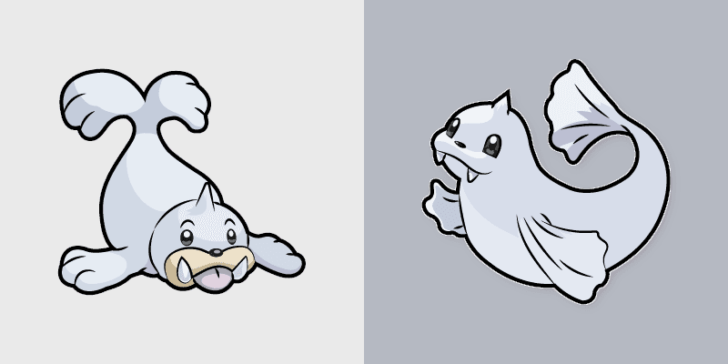 Cute Cursor Pack - Seel and Dewgong