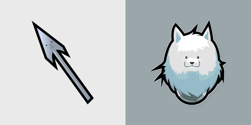 Undertale Cute Dog and Spear Custom Cursor