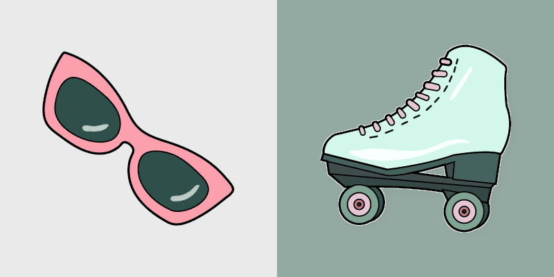 Cute Cursor Roller Skates Pack
