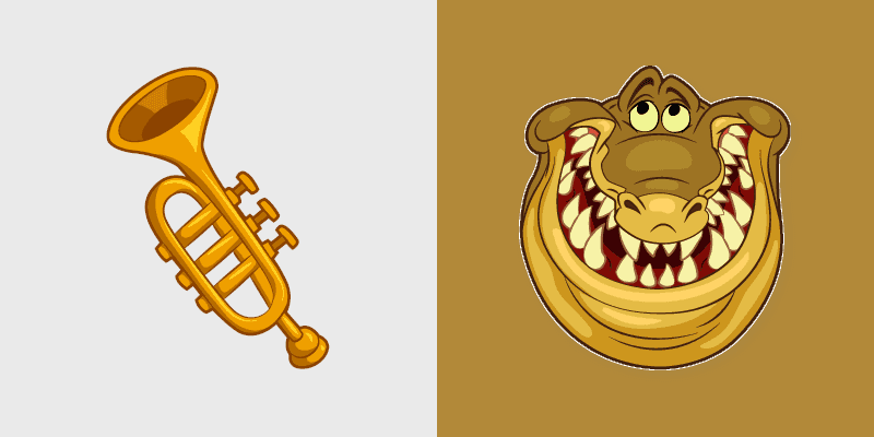 Disney Cursor Pack - Princess and Frog Louis the Trumpet Alligator