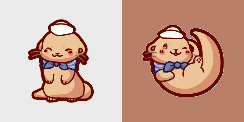 Cute Cursor Pack - Winky Otter Delight