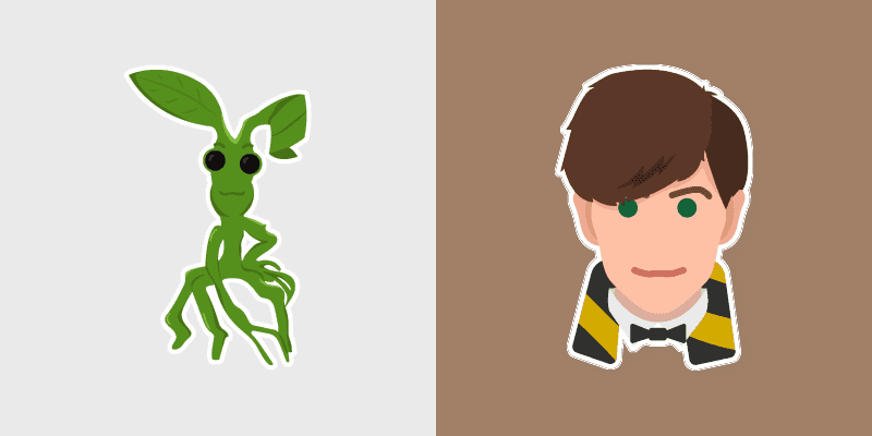 Custom Cursor Magic - Harry Potter Scamander & Pickett