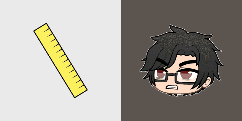 Custom Cursor Pack - Gacha Life's Mr. Principal & Yellow Ruler