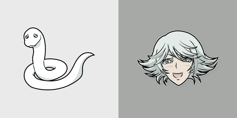 Mizuki White Snake Custom Cursor