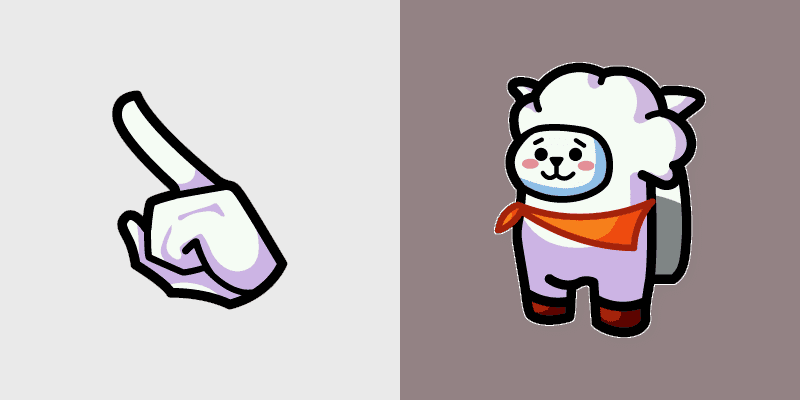 Custom Cute Cursor Pack - BT21 RJ Character