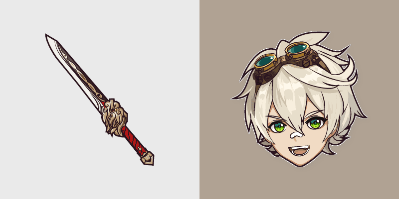 Genshin Cute Cursor Pack - Bennett and Lion's Roar