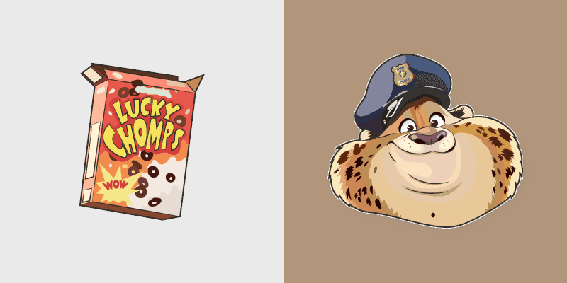 Cute Clawhauser Cursor Pack