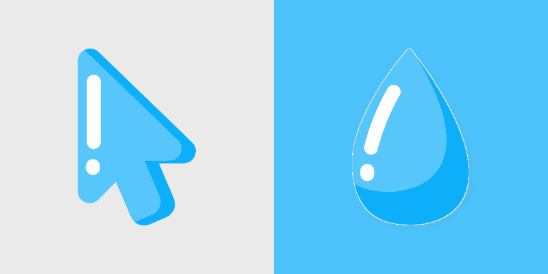 Custom Cursor Ocean Wave