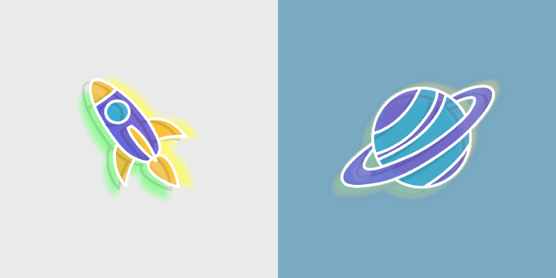 Custom Cursor Rocket & Planet Pack