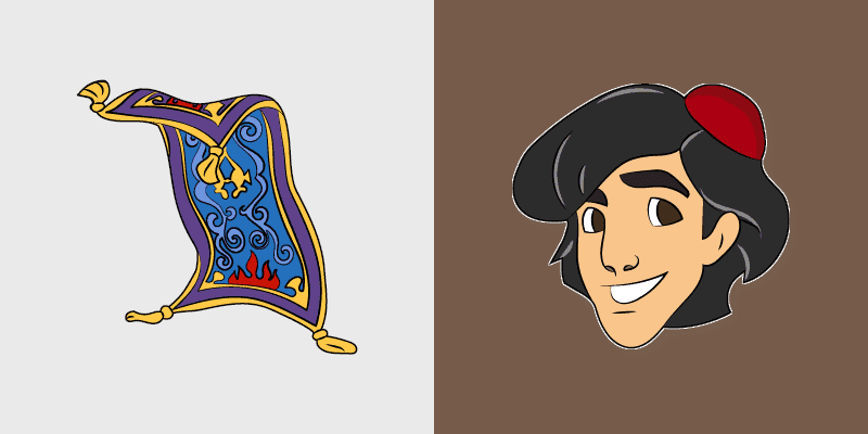 Cute Cursor Aladdin Adventure