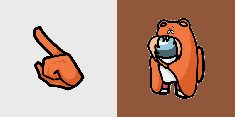 Custom Cursor Umaru Doma from Among Us