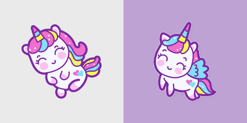 Enchanted Baby Unicorn Cursor Pack