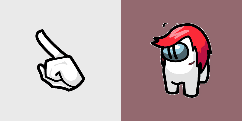 Custom Cursor Pack - Among Us Ellie Rose