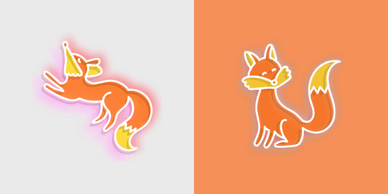 Custom Cursor Neon Fox