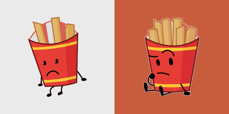 Cute Cursor Fries Pack