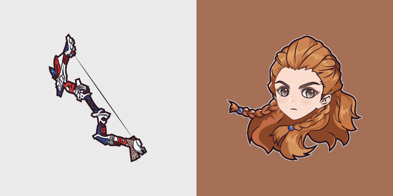 Genshin Impact Custom Cursor with Aloy and Predator Bow