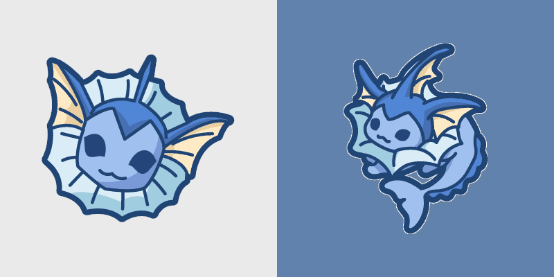 Cute Cursor Pack - Vaporeon