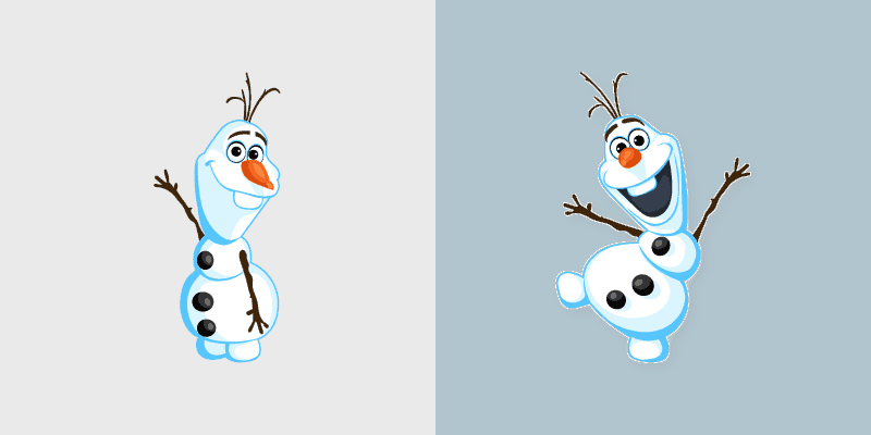 Olaf's Snowy Cursor Pack