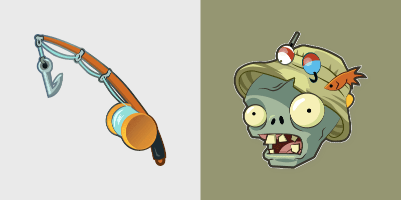 Cute Cursor Pack - Fisherman Zombie