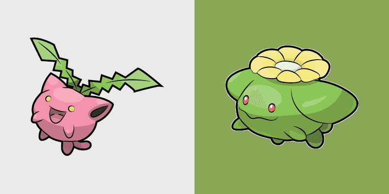 Cute Cursor Pack - Pokemon Hoppip & Skiploom
