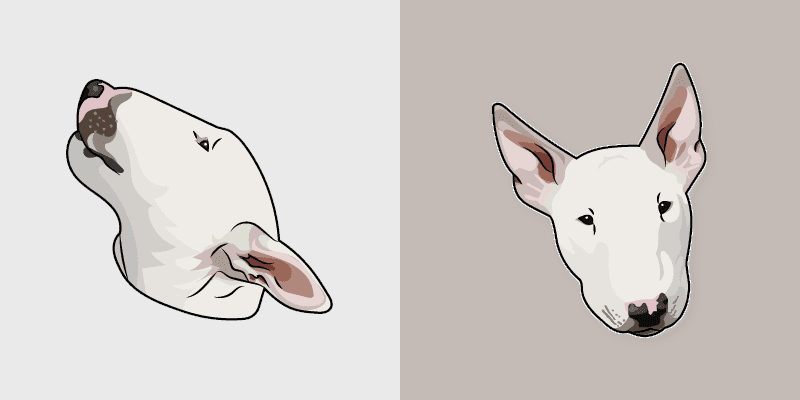 Bull Terrier Cute Cursor Pack