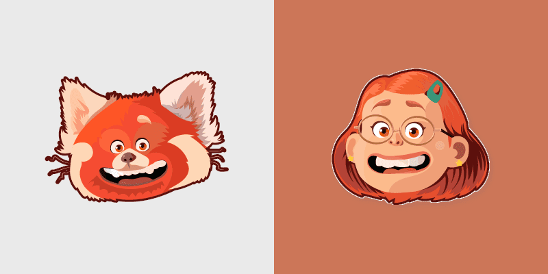 Cute Cursor Pack - Turning Red Mei Lee