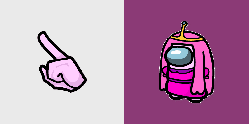 Cute Cursor - Princess Bubblegum from Among Us