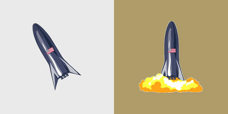 Cute Starship Cursor Pack