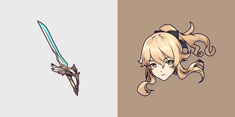 Genshin Cute Cursor Pack - Jean Gunnhildr & Aquila Favonia