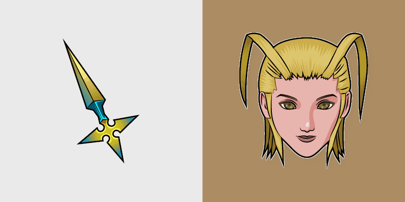 Kingdom Hearts Larxene & Foudre Custom Cursor Pack