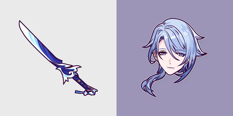 Custom Cursor Pack for Genshin Impact - Kamisato Ayato & Haran Geppaku