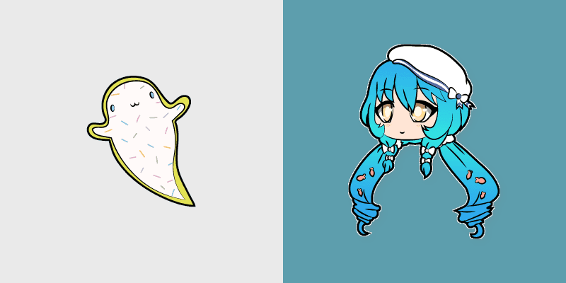 Cute Cursor Pack - Mizumi & Ghost Cookie