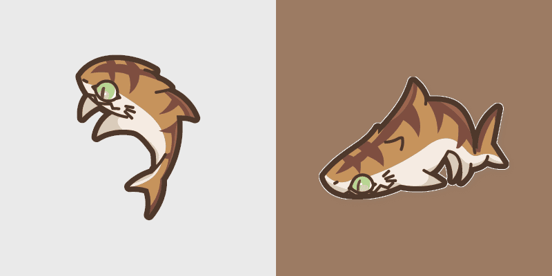 Cute Cursor Pack - Tiger Shark
