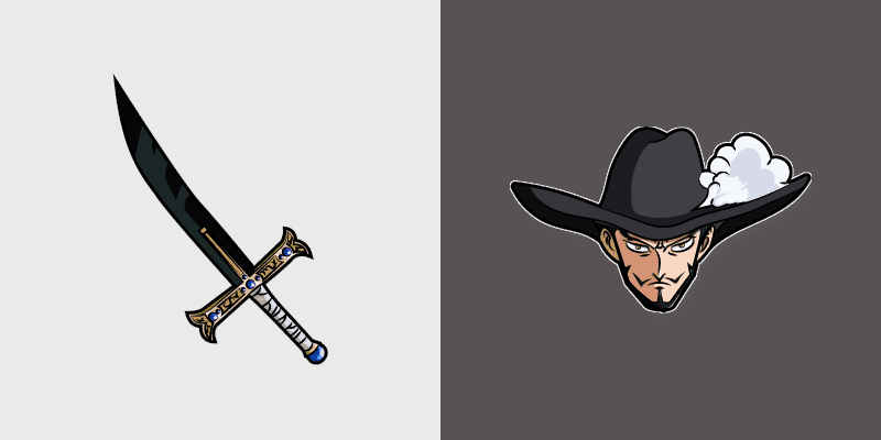 Custom Cursor Pack: One Piece - Dracule Mihawk & Yoru