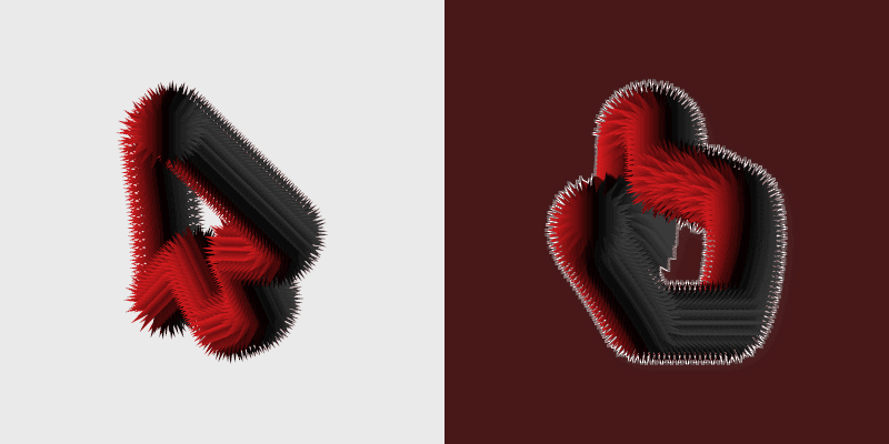 Cute Cursor Red Spikes Collection