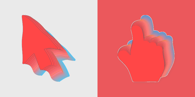 Custom Cursor Collection - Enthralling Red Transition